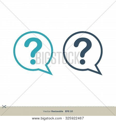 Question Sign Vector Logo Template Illustration Design. Vector Eps 10.