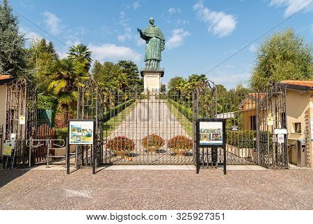 Entrance In Colossus Of Saint Carlo Borromeo, Near Arona, Itay