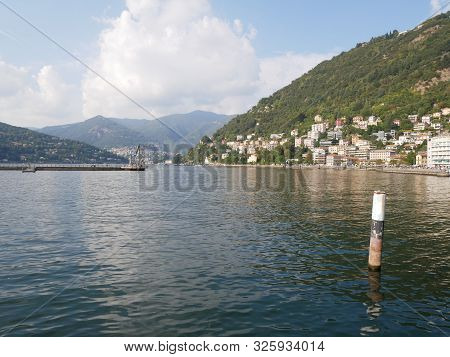 View Of The Beautiful Lake Como, Italy