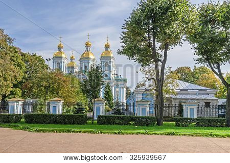 St. Nicholas Naval Cathedral In Saint Petersburg, Russia