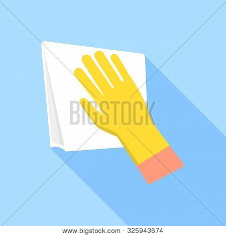 Car Wash Textile Rag Icon. Flat Illustration Of Car Wash Textile Rag Vector Icon For Web Design