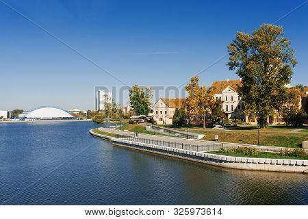 Minsk, Belarus. The September 2019. At Home In The Trinity Suburb And The Svislach River