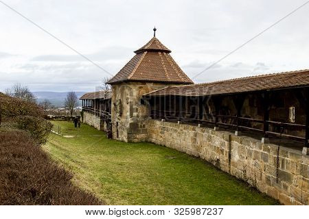 Fortress Wall In The Castle Altenburg In Bamberg. Germany
