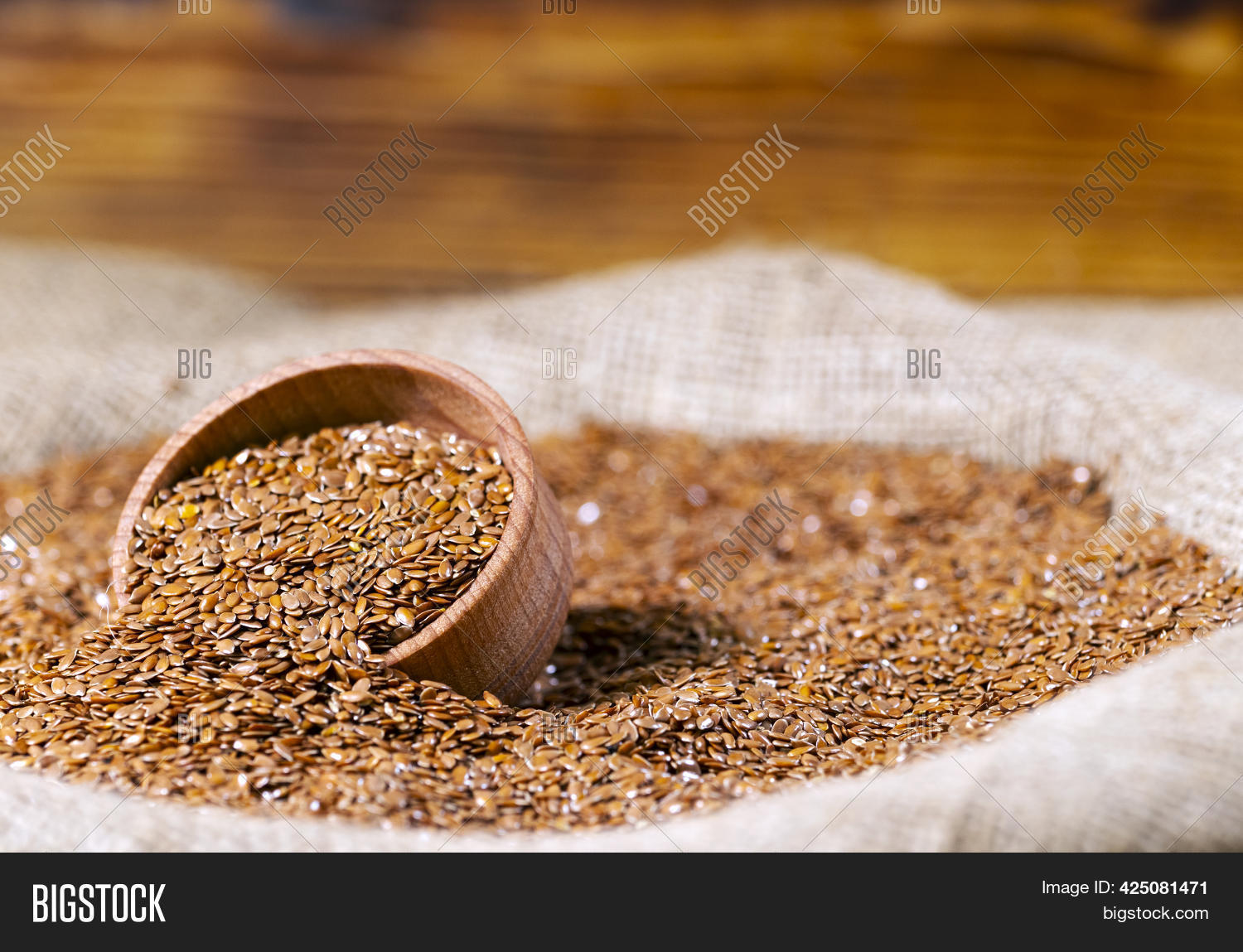 Brown Flax Seed Bag, Image & Photo (Free Trial) Bigstock