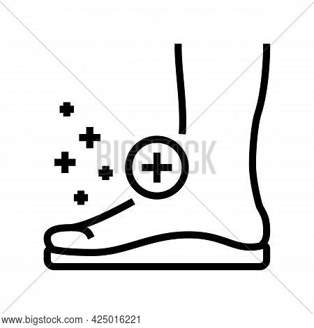 Orthopedic Insoles Tool For Flat Feet Therapy Line Icon Vector. Orthopedic Insoles Tool For Flat Fee