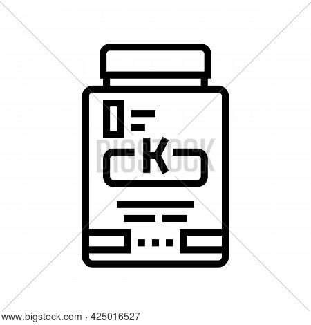 Mask Keratin Packaging Line Icon Vector. Mask Keratin Packaging Sign. Isolated Contour Symbol Black 