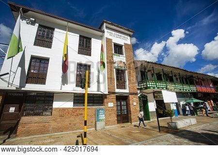 La Ceja, Antioquia - Colombia. June 26, 2021. Town Hall, Mayor's Office Of The Municipal Government