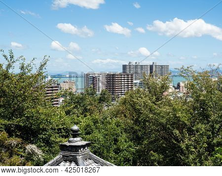 Scenic View From Miidera, Temple Number 14 Of The Saigoku Kannon Pilgrimage