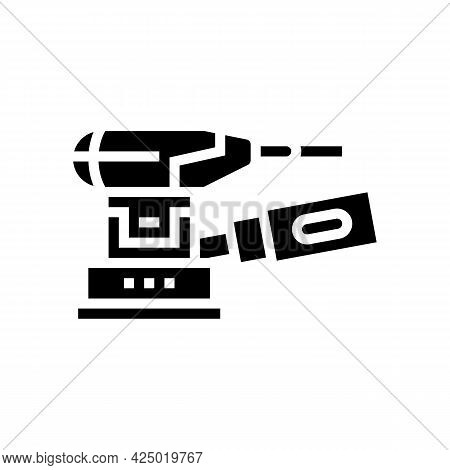 Wood Crusher Sawmill Equipment Glyph Icon Vector. Wood Crusher Sawmill Equipment Sign. Isolated Cont
