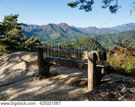 Scenic View From The Observation Platform At The Top Of Shosenkyo Ropeway - Kofu, Yamanashi Prefectu