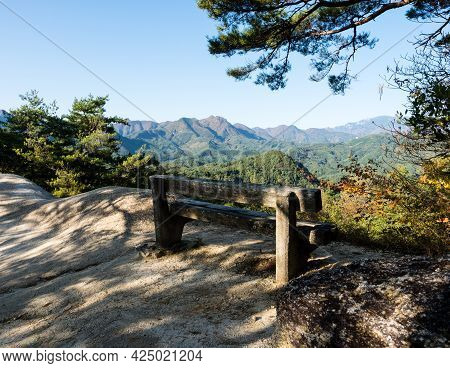 Scenic View From The Observation Platform At The Top Of Shosenkyo Ropeway - Kofu, Yamanashi Prefectu