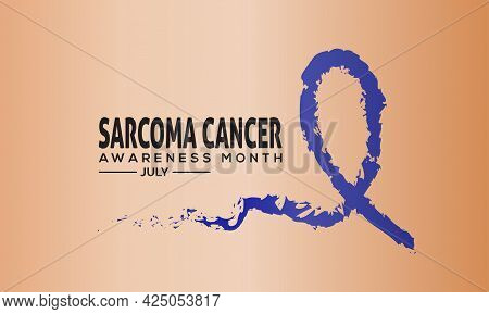 Sarcoma Cancer Awareness Month Banner Concept Observed On Every July. Sarcoma Cancer Background, Ban