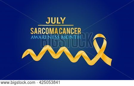 Sarcoma Cancer Awareness Month Banner Concept Observed On Every July. Sarcoma Cancer Background, Ban