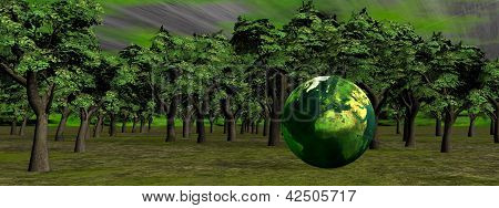 Speichern Sie die Erde und der Natur