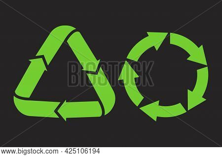 Cursor Arrow Icon Set. Forward Icon. Recycle Icon Set. Simple Design. Vector Illustration. Stock Ima