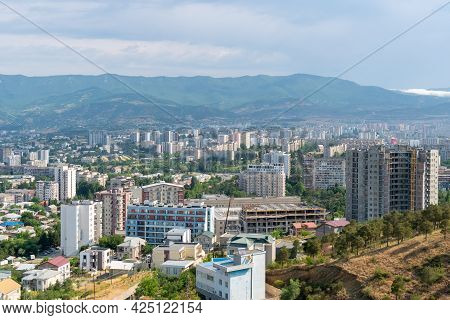 Residential Buildings In The City Of Tbilisi
