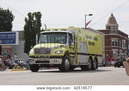 Navarino Lessor Tender 711 Fire Department Truck Front View