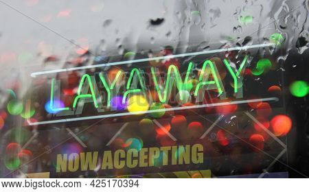Vintaeg Neon Pawn Shop Signage Green Neon