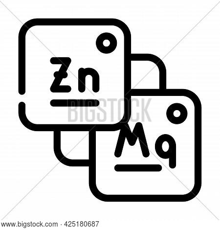 Macro And Microelements Food Line Icon Vector. Macro And Microelements Food Sign. Isolated Contour S