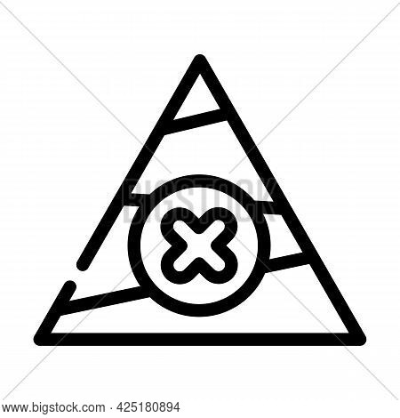 Unbalanced Diet Line Icon Vector. Unbalanced Diet Sign. Isolated Contour Symbol Black Illustration