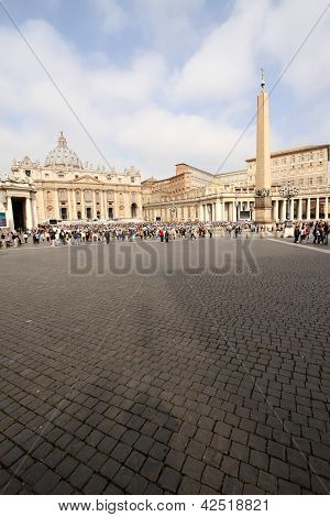 Piazza San Pietro (St Peter's Square) in Vatican