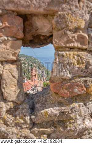 Village Of Roquebrune-cap-martin On The Mediterranean Coast.