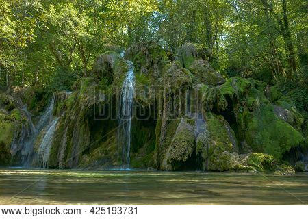 The Tufa Waterfall Near Arbois.