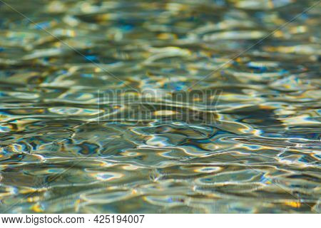 Clear And Translucent Water From A River. Jura, France.