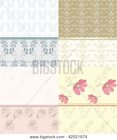 Wallpaper Set i pastellfärger
