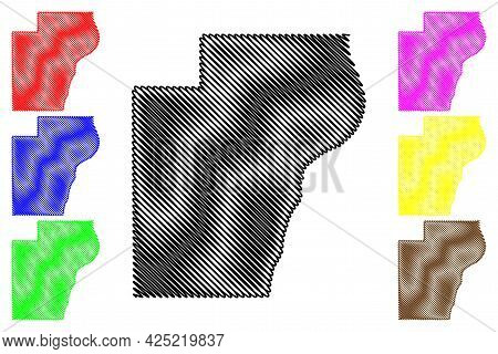Manitowoc County, State Of Wisconsin (u.s. County, United States Of America, Us) Map Vector Illustra