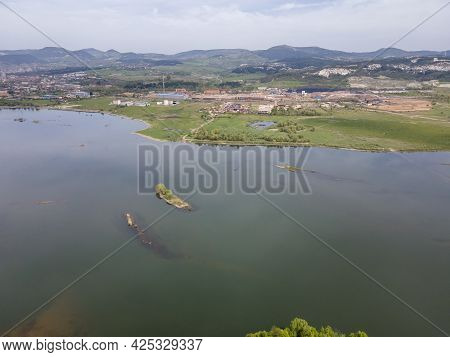 Aerial View Of Studen Kladenets Reservoir, Kardzhali Region, Bulgaria