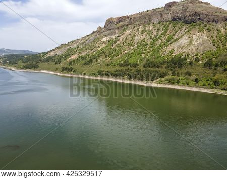 Aerial View Of Studen Kladenets Reservoir, Kardzhali Region, Bulgaria