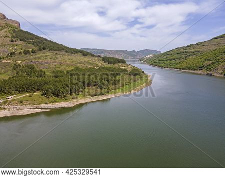 Aerial View Of Studen Kladenets Reservoir, Kardzhali Region, Bulgaria