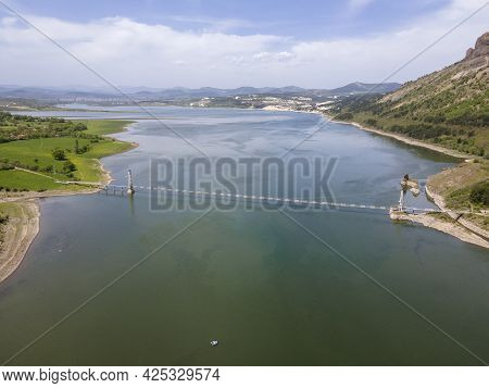 Aerial View Of Studen Kladenets Reservoir, Kardzhali Region, Bulgaria