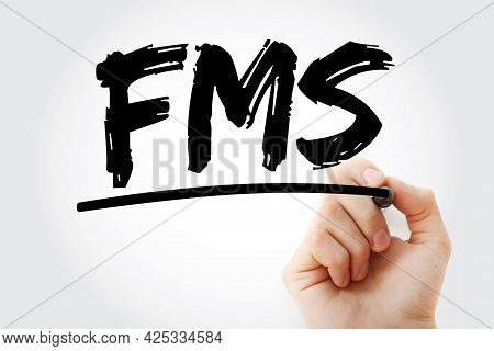 Fms - Fleet Management System Acronymi With Marker, Business Concept Background