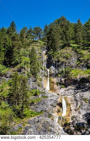 The Wild-romantic Almbachklamm In The Berchtesgaden Land Is A Popular Excursion Destination For Many