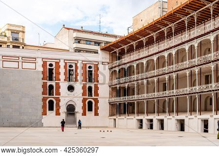 Madrid, Spain - May 1, 2021: The Beti Jai Fronton In Madrid. It Is A Sport Venue In Neo-mudejar Styl