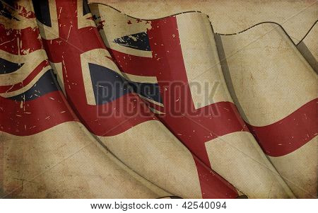 Britiske flådestyrker Flag gamle papir