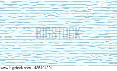 Abstract Waves Background. Striped Surface With Wavy Distortion Effect, Vector Illustration.