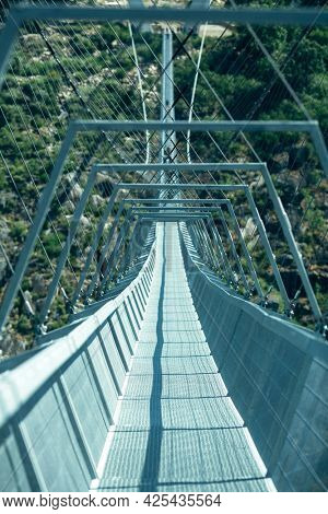 Arouca 516 suspension bridge in the municipality of Arouca, Portugal.