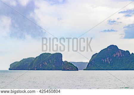 Travel To Don Sak On Rainy Day Tropical Landscape Thailand.