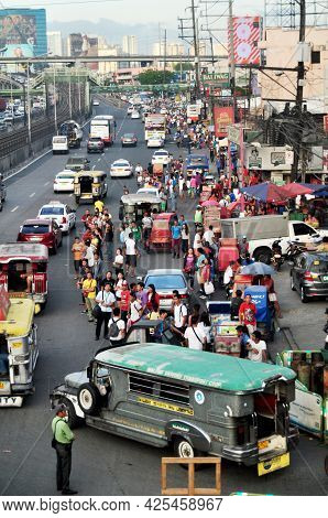 View Landscape Cityscape And Local Life Lifestyle Of Filipino People And Foreign Travelers Walking S
