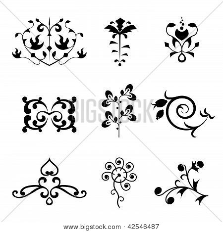 Floral Ornament-Elemente