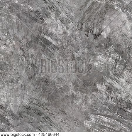 Seamless Abstract Painted Brushed Texture. Spikey Material Pattern Background. Grunge Rough Colour W