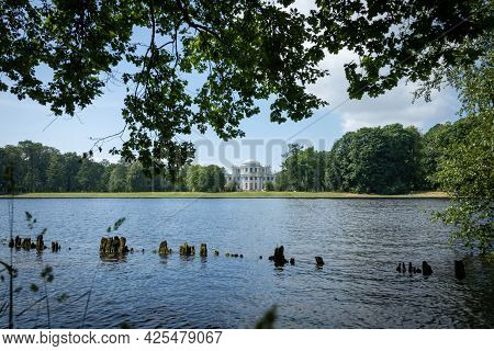 View Of The Elagin Palace From The Stone Island Side. St. Petersburg.
