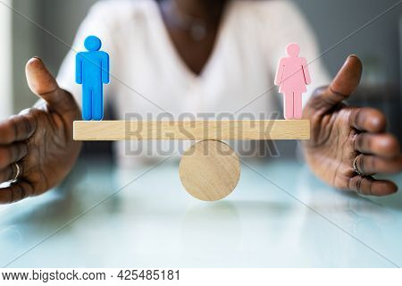 Equal Gender Balance And Pay. Sex Equality And Parity