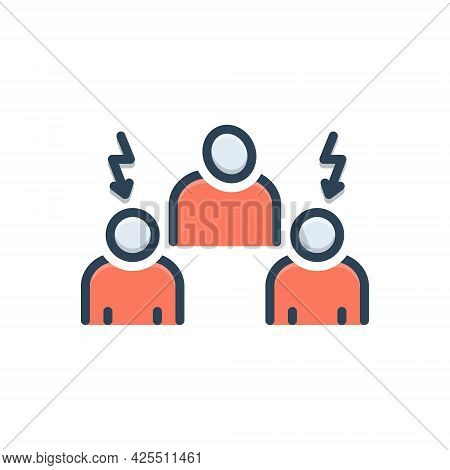 Color Illustration Icon For Killjoy Spoilsport Damper Party-pooper