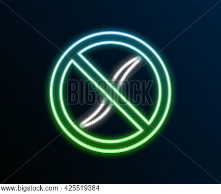 Glowing Neon Line Anti Worms Parasite Icon Isolated On Black Background. Colorful Outline Concept. V