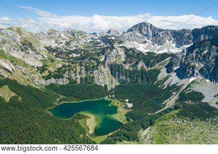 Trnovacko Lake In Piva Nature Park, Montenegro