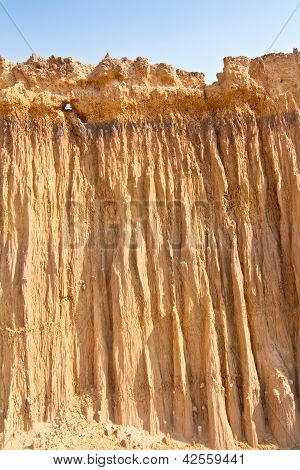 พังทลายของดินได้ผลิตรูปทรง stranges